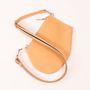 Clutches - Crossbody pouch - Zip Maxi - Natural - with adjustable and removable strap - MLS-MARIELAURENCESTEVIGNY
