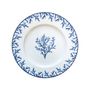 Assiettes au quotidien - Porcelain plate 21 cm Coral Blue - CATCHII
