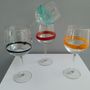 Glass - Chalice with colored line - VETRERIA MURANO DESIGN