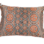 Fabric cushions - Earth Ajrakh Silk Cushion Set - DESIGN BY ART SELECT