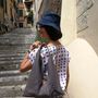 Bags and totes - Handmade origami Makubo shoulder bag handbag in linen and cork - ELENA KIHLMAN