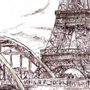 Wallpaper - Paris Eiffel Tower Wallpaper - INCREATION