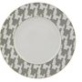 Formal plates - Presentation plate 32 cm dark grey (Pied de Poule) - LEGLE