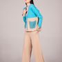 Apparel - Women's cardigan with button, Cashmere Mongolia - AZZA DESIGN STUDIO ORGANIC CASHMERE MONGOLIE