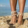 Jewelry - ANKLET WITH TROPICAL SEA SHELLS / BRACELET - Pack of 20 - MON ANGE LOUISE