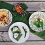 Assiettes au quotidien - Assiette à dessert Rainforest verte métallisée sur céramique noire - REVOL