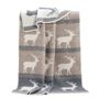 Throw blankets - Deer Wool Blanket - 130 x 180 cm - J.J. TEXTILE LTD