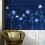 Autres décorations murales - Fresque Cyanotype Angelica Bleu Roi - PAPERMINT