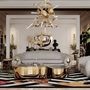 Coffee tables - WAVE POLISHED BRASS Center Table - BOCA DO LOBO