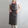 Kitchen linens - 100% Linen Apron, Mila - LINO E LINA