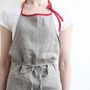 Kitchen linens - 100% Linen Apron, Mila - LINO E LINA