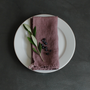 Table linen - 100% Linen, Square kitchen towel / Napkins - LINO E LINA