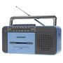 Speakers and radios - Crosley Cassette Player Blue & Grey with Bluetooth and AM/ FM Radio - CROSLEY RADIO