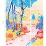 Autres décorations murales - Fresque Bamboulino Cascade Rouge Alizarine - PAPERMINT