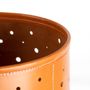 Design objects - TINNIT SHADE WOODEN SUPPORT WITH SMOOTH LEATHER HEAD CAMEL - GLADYS