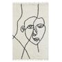 Rugs - Cotton carpet with abstract face design - AUBRY GASPARD
