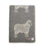 Plaids - Couverture en laine de mouton - 130 x 180 cm - J.J. TEXTILE LTD