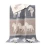 Throw blankets - Ponies Wool Blanket - 130 x 180 cm - J.J. TEXTILE LTD