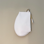 Petite maroquinerie - Zip Micro cuir blanc et finitions or - MLS-MARIELAURENCESTEVIGNY
