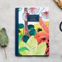 Stationery - Notebook A5 - Tropical Atmosphere - BLEU COQUILLE