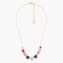Jewelry - Multicoloured 9 Stones La Diamantine Thin Necklace - LES NÉRÉIDES PARIS