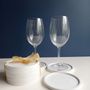Poubelles de cuisine - Set de sous-verres en béton blanc - CHAPITRE MAISON