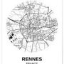Poster - POSTERS MAPS OF CITIES IN FRANCE - L'AFFICHERIE