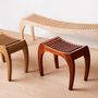 Benches for hospitalities & contracts - Wooden stool for the bedroom, seat for the hall RUMBO - VAN DEN HEEDE-FURNITURE-ART-DESIGN