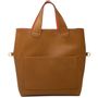 Bags and totes - Violet Bag Cognac-Vegetable Tanned Leather - L'ATELIER DES CREATEURS