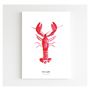 Poster - Red Lobster Poster - BLEU COQUILLE