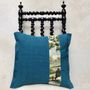 Fabric cushions - Canvas cushion “the lake” - 30x40cm - L'ATELIER DES CREATEURS