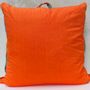 Coussins textile - Coussin nomade "Orange feu" - 80 x 80cm - L'ATELIER DES CREATEURS