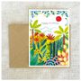 Card shop - Postcard - Vegetal Beauties - BLEU COQUILLE
