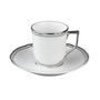 Mugs -  Polka Platine - Coffee cup without foot 13 - RAYNAUD