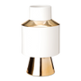 Vases - White & Gold Vase - POLSPOTTEN