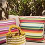 Bags and totes - Summer Tote Yellow and White - TECLA BARCELONA