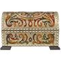 Caskets and boxes - Silver Leather chest Adal - MERYAN