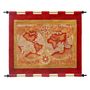 Other wall decoration - Leather Tapestry World Map - MERYAN