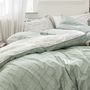 Bed linens - Graphic foliage Duvet Cover - BLANC CERISE