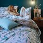 Bed linens - Vegetable footprint Bed Linen - BLANC CERISE