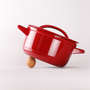 Stew pots - Ceraglaze Casserole (24cm,Red) - JIA