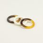 Jewelry - Set of 3 rings in blonde horn or hoof - L'INDOCHINEUR PARIS HANOI