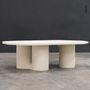 Tables basses - Coffee table Luo, 3 modules - (mortier) (sur-mesure) - MANUFACTURE XXI