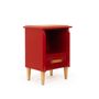 Night tables - Bedside table with leather - THEA DESIGN
