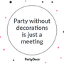 Decorative objects - Party curtain, gold, 18.5 x 400cm  - PARTYDECO