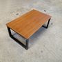 Coffee tables - Coffee table Industrial type with oak top - LIVING MEDITERANEO