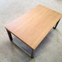 Coffee tables - Coffee table Industrial type with oak top - LIVING MEDITERANEO