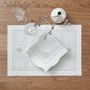 Linge de table textile - Set de serviettes 40 x 40 mm 4 pièces Collection de lin blanc. - KRESTETSKAYA STROCHKA