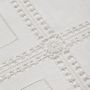 Linge de table textile - Coffee set: 1Napkin 90*90 cm and 4 napkins 40*40 cm. White linen collection - KRESTETSKAYA STROCHKA