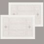 Linge de table textile - Placemat set 50 * 35 cm 2 pcs. White linen collection - KRESTETSKAYA STROCHKA
